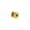 Tunnel goud kleur 6 mm