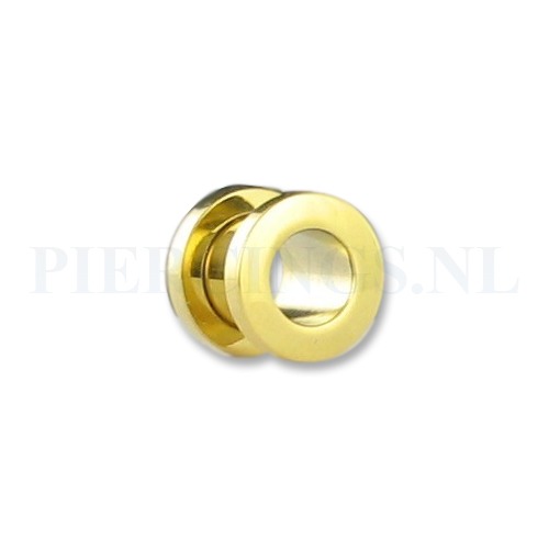 Tunnel goudkleur 8 mm 8 mm